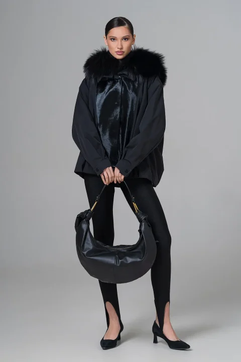 Женская куртка с натуральным мехом - Artizana Fashion, фото 3