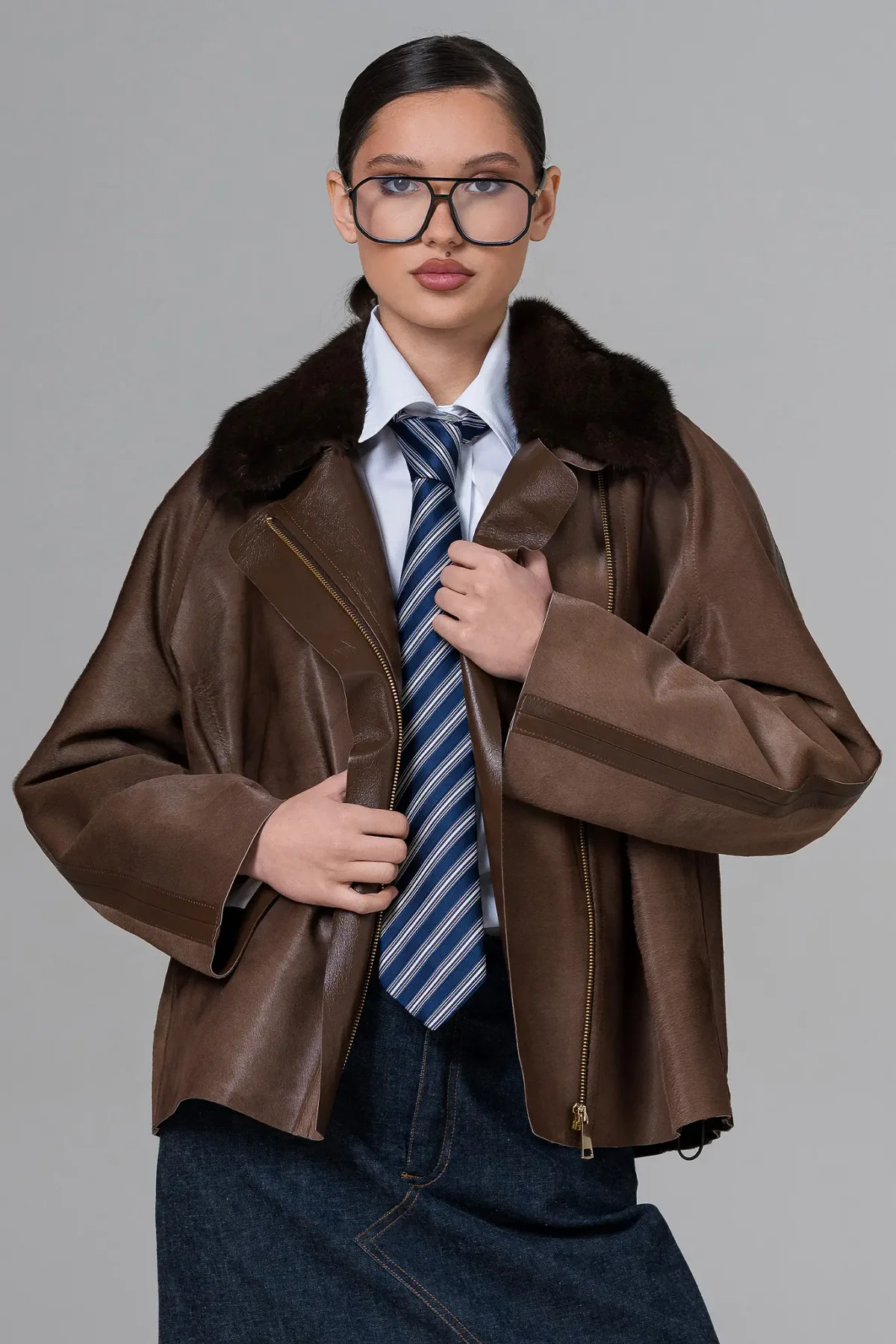 Geaca din piele pentru femei - Artizana Fashion