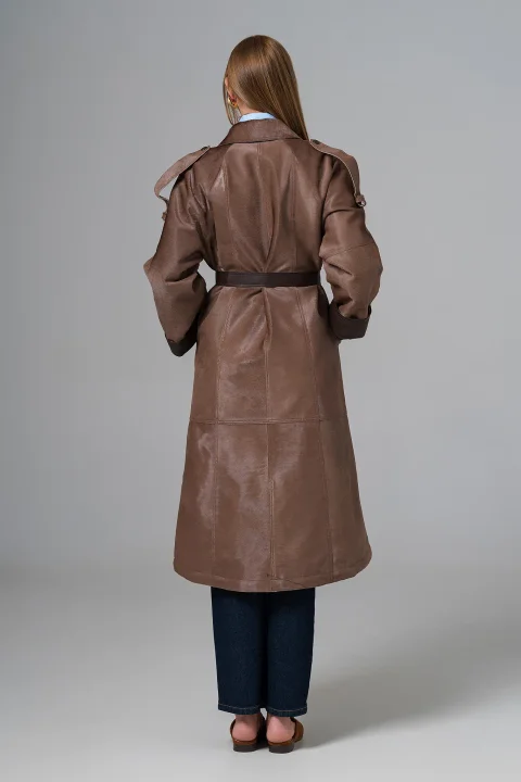 Trenci din piele pentru femei - Artizana Fashion, fotografia 4