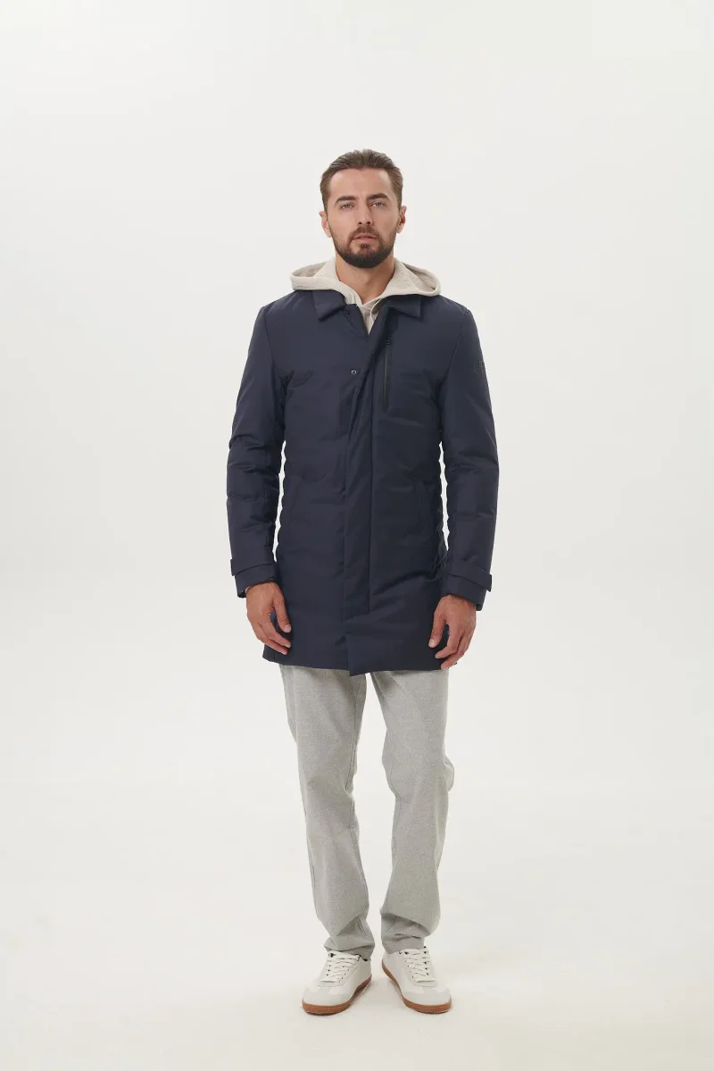 Men's long down jacket