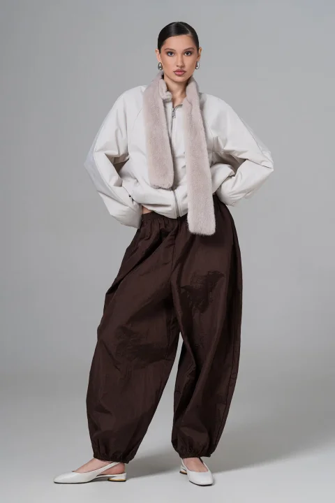 Женская куртка с натуральным мехом - Artizana Fashion, фото 1