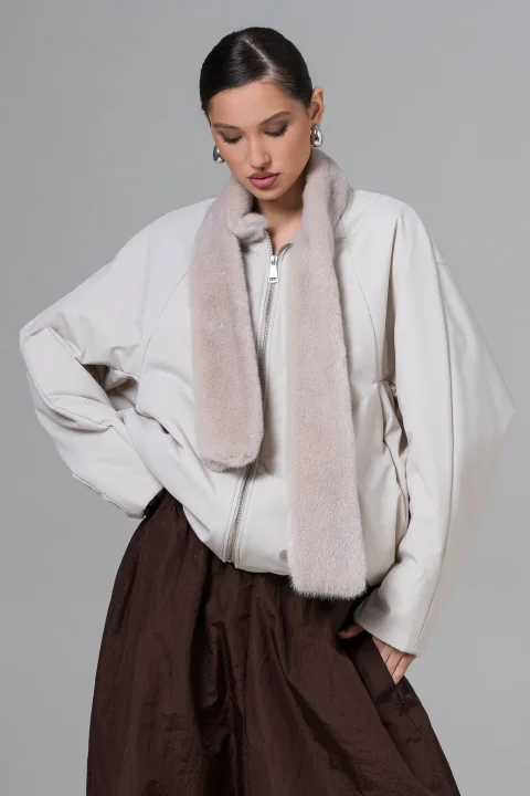 Женская куртка с натуральным мехом - Artizana Fashion, фото 2