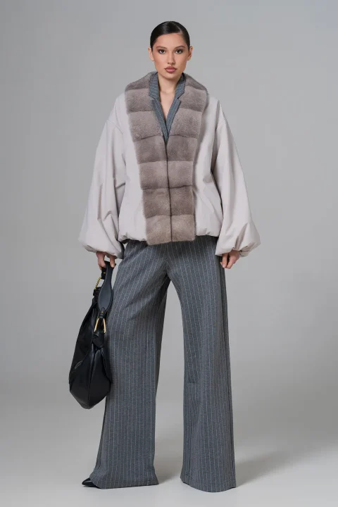 Женская куртка с натуральным мехом - Artizana Fashion, фото 1