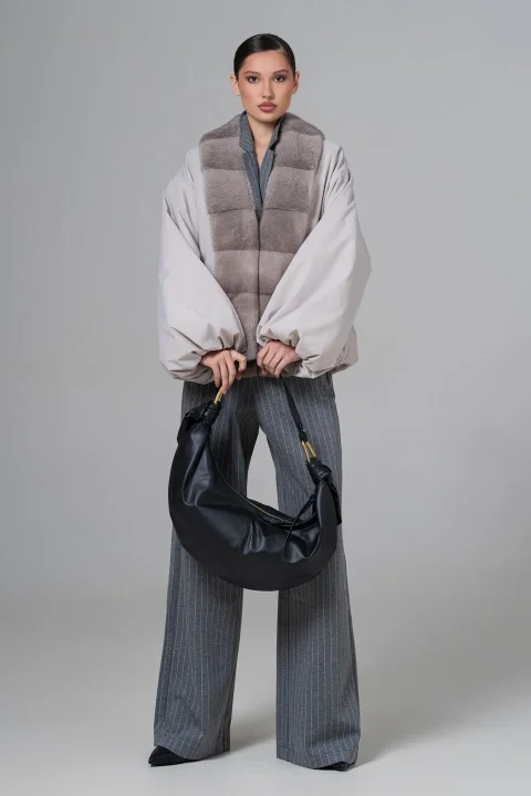 Женская куртка с натуральным мехом - Artizana Fashion, фото 2