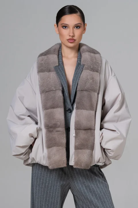 Женская куртка с натуральным мехом - Artizana Fashion, фото 4