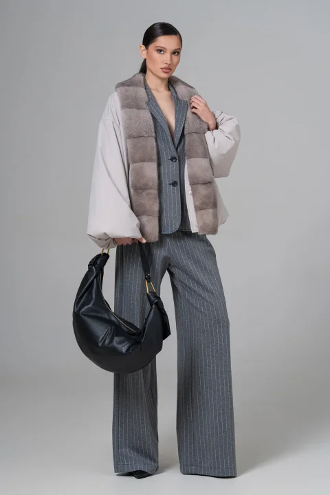 Женская куртка с натуральным мехом - Artizana Fashion, фото 5