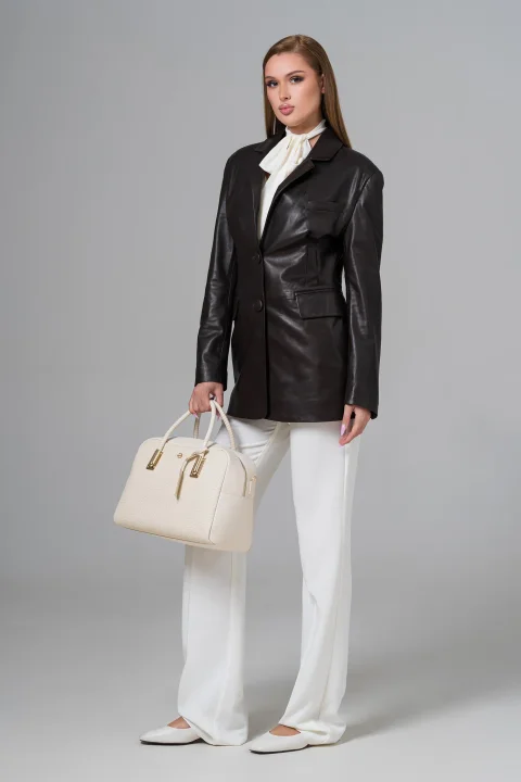 Leather blazer - Artizana Fashion, photo 1