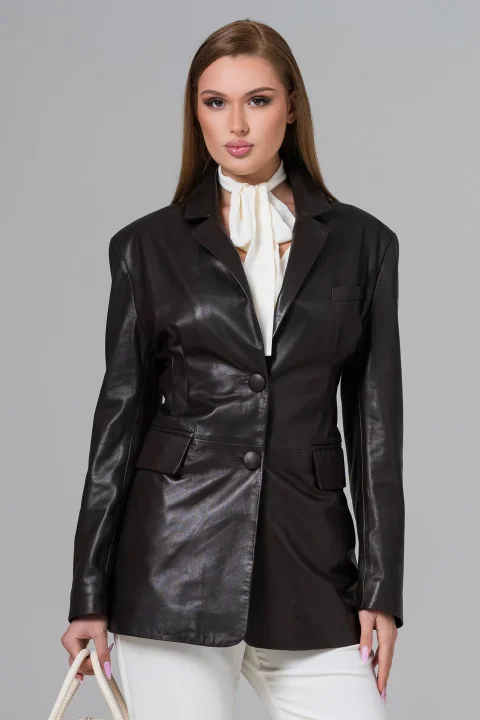 Leather blazer - Artizana Fashion, photo 2